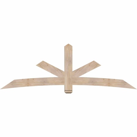 Ekena Millwork Alberta Smooth Timber Gable Bracket, Douglas Fir, 96"W x 32"H x 5 1/2"D x 5 1/2"F, 8/12 Pitch GBW096X32X0606ALB00SDF